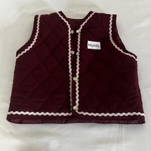 Bordeaux quiltet vest
